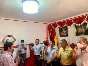 Alcalde de Camargo posesiona a primera directiva de Asbacam