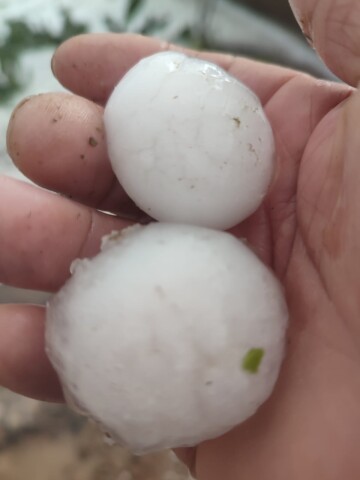 Cae granizo del tama&ntilde;o de un &ldquo;huevo&rdquo; en Tambo Mocko y Quirpini