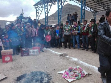 Construyen nueva red de alcantarillado para el pueblo de Incahuasi