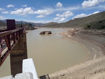 El Tranque de Culpina está a punto de llegar a sus límites más bajos de agua