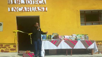 Inauguran biblioteca estudiantil en Incahuasi con acuerdo institucional