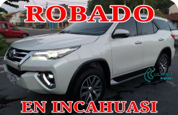 Incahuasi: Se roban una vagoneta Toyota Hilux estacionada en el pueblo