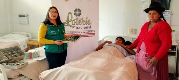 Lotería Nacional se solidariza con Porfidio Arenas Acuña de la comunidad de Ñequeta