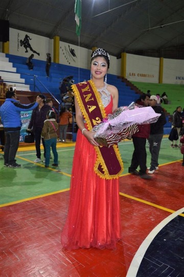 María Nela Condori de Culpina es Miss  Juegos Plurinacionales de los Cintis