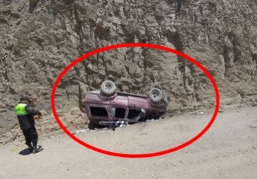 Muere el conductor de un coche al volcar en el sector de Huaycopujyo