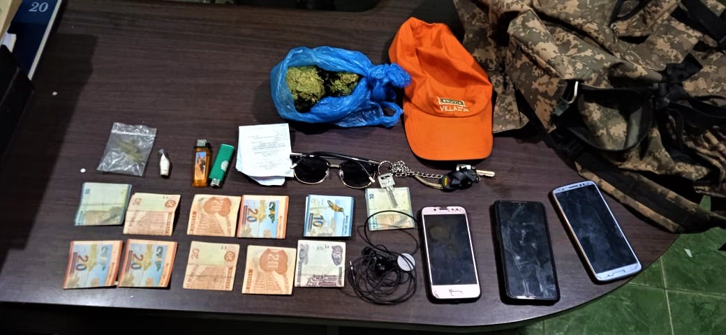 Aprehenden a dos jóvenes en posesión de marihuana en Camargo