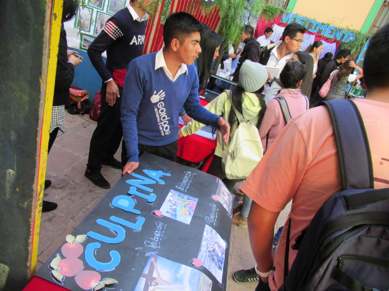 Estudiantes promocionan el potencial turístico de Culpina