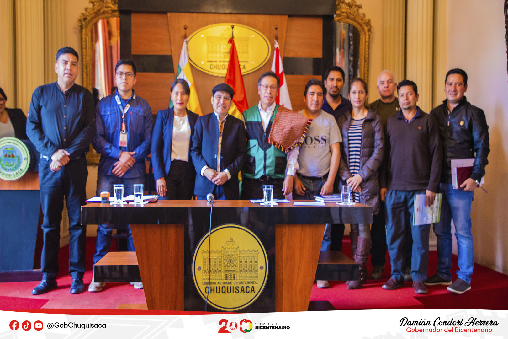 Gobernador pide tranquilidad tras firma de acuerdo para el uso de Bs 19 millones Gobernador pide tranquilidad tras firma de acuerdo para el uso de Bs 19 millones