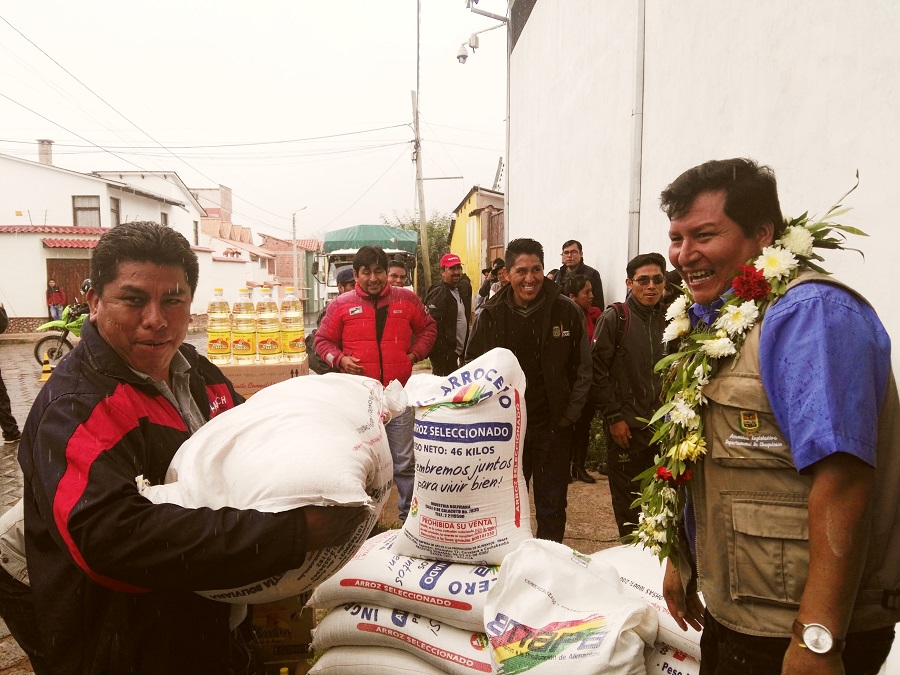 Más de 500 familias damnificadas de Culpina recibirán alimentos