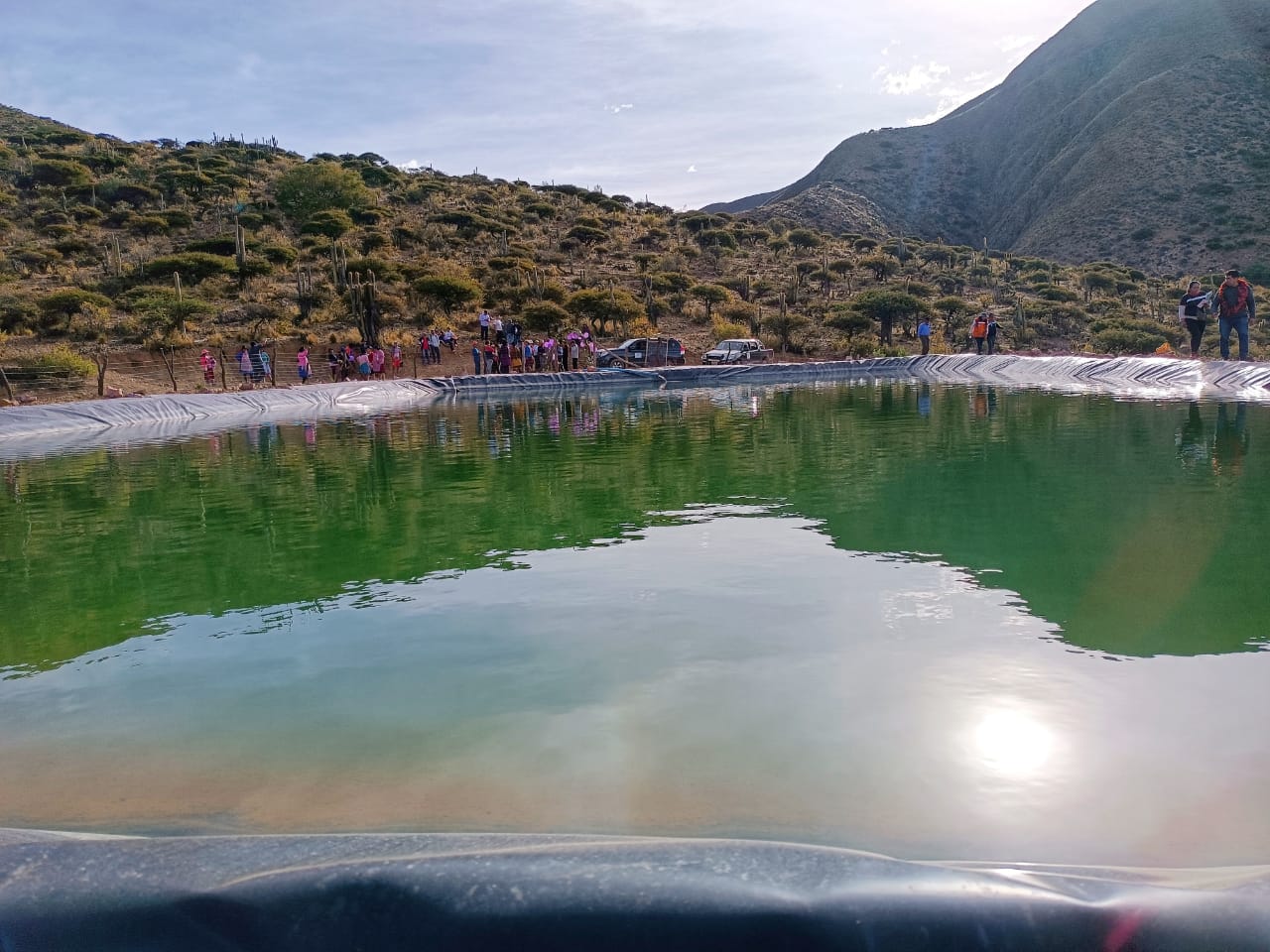 Vecinos de Colpanayoc tiene agua para riego con un reservorio